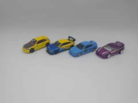 Hot Wheels bontott prémium autók 4 db Honda egyben