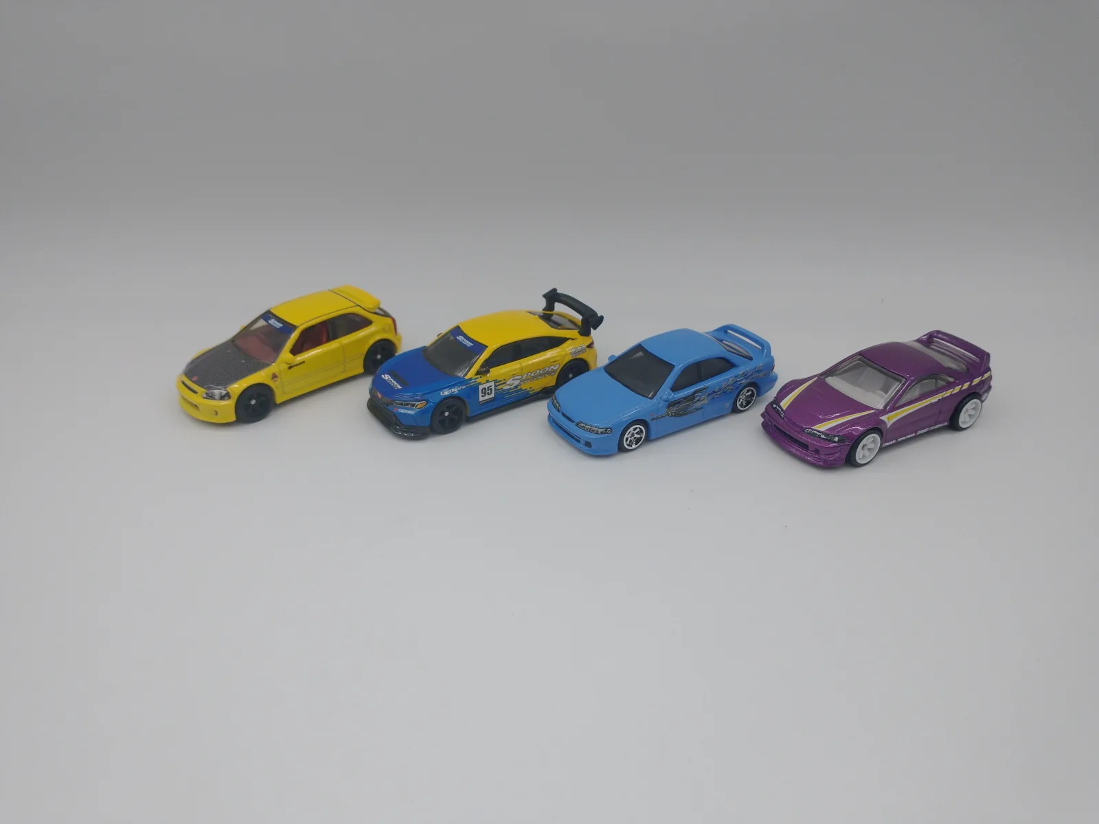 Hot Wheels bontott prémium autók 4 db Honda egyben